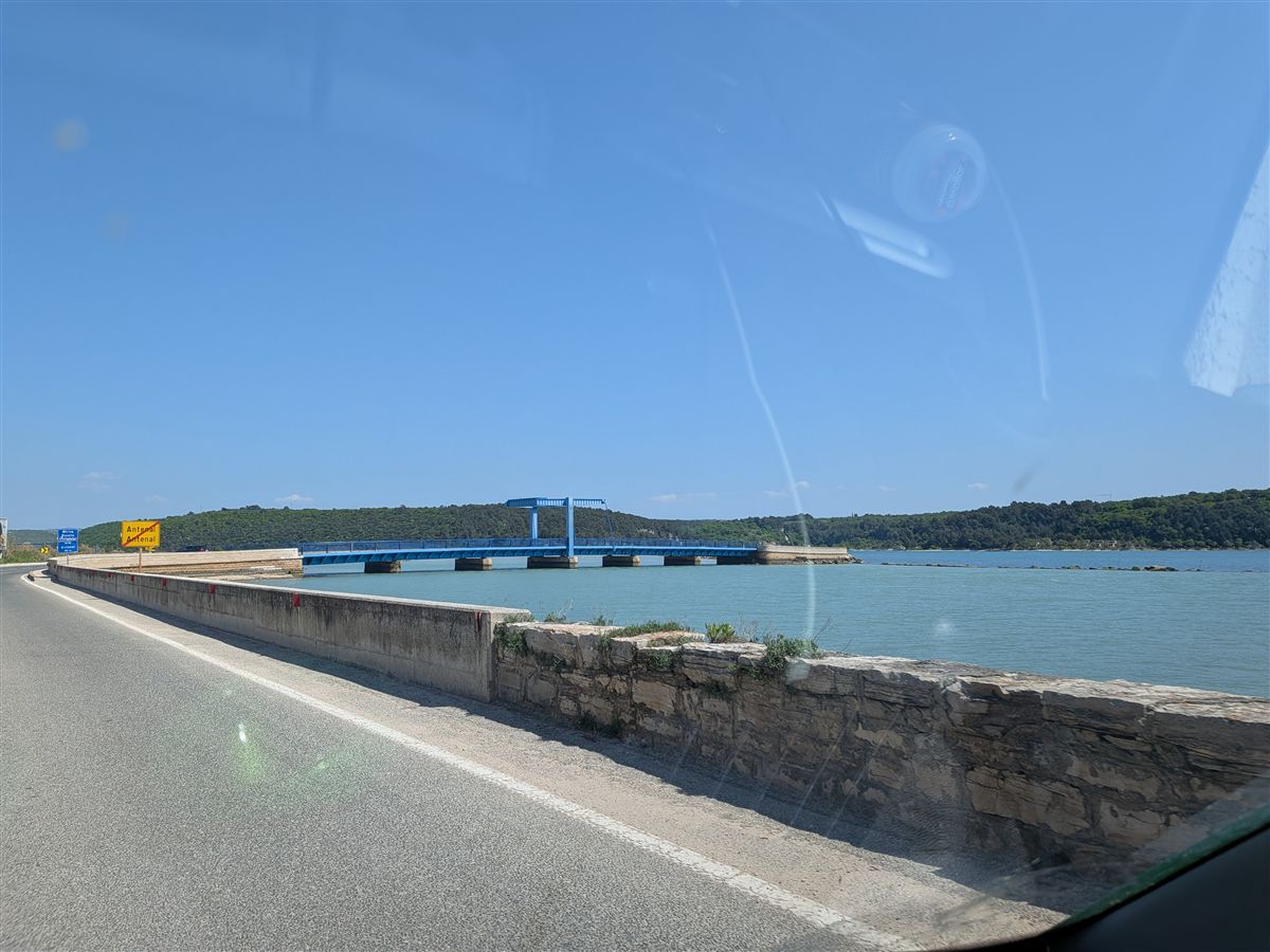 First view of the Adriatic coast near Poreč